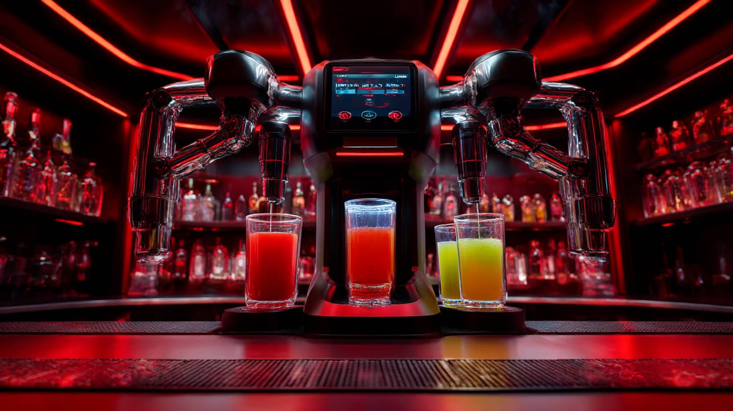 Catering ticareti için The Cocktailmaker'dan tam otomatik kokteyl makinesi, kokteylleri karıştırmak ve kiralamak veya satın almak için idealdir.